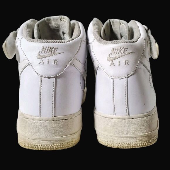 Nike Air Force 1 Mid Triple \'10 White Sneakers Size 13 Mens 315123-111 main image 5